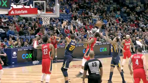【NBA集錦】費(fèi)沃斯迎面血帽戈貝爾 英格拉姆反擊中打成3+1