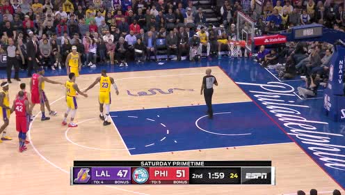 【NBA集錦】76人砍霍華德戰(zhàn)術(shù)出現(xiàn)失誤白送老詹罰球 布朗教練張牙舞爪怒斥裁判