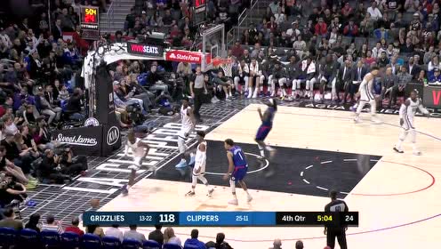 【NBA集錦】路威人縫中送妙傳 哈雷爾拍馬趕到雙手炸筐