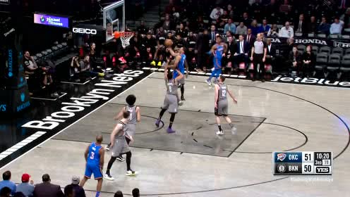 【NBA集錦】保羅半路截胡搶斷反擊 貝茲利隨后跟上接球上籃