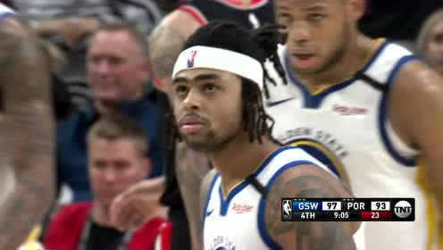 【NBA集锦】拉塞尔脚底生花秀出舞蹈 干净利索甩开防守干拔命中