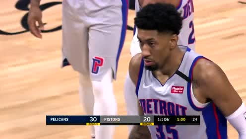 【NBA集锦】持球跨步突破 伍德对抗海耶斯勾手打进2+1