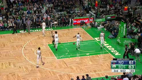 【NBA集錦】原地起飛！！ 杰倫布朗快速推進連線海沃德滑翔重扣
