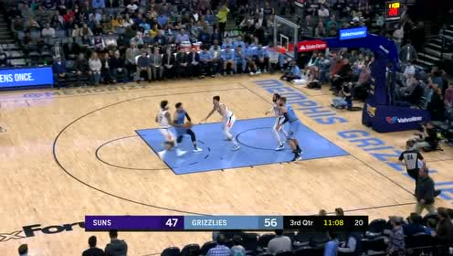 【NBA集锦】独闯龙潭光速推进 布鲁克斯快攻抛投打板命中