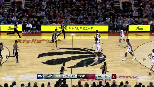 【NBA集锦】分分钟挽回颜面!洛瑞击地妙传助飞布彻单臂砸扣
