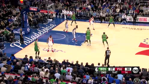 【NBA集锦】聪明哥是真的聪明 斯马特虚晃后撤步三分命中
