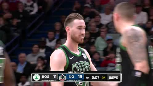 【NBA集錦】沃克眼觀六路送妙傳 海沃德空切上籃打成2+1
