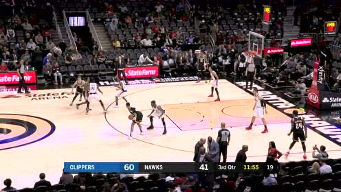 【NBA集錦】中場(chǎng)休息手感回來(lái) 亨特底角空位三分空心入筐