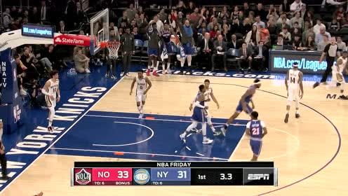 【NBA集錦】尼利基納直殺內(nèi)線晃防守 羅賓遜籃下等候干拔暴扣引歡呼