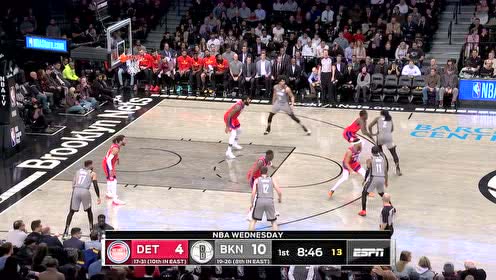 【NBA集锦】在庄神面前把篮板抢下 欧文眼疾手快抛投得手