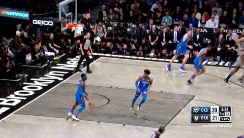【NBA集錦】展示了一下手感是多么柔和 亞歷山大舉火燒天上籃得手