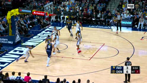 【NBA集錦】大步流星走起來 巴頓帶球突進單手上籃打進