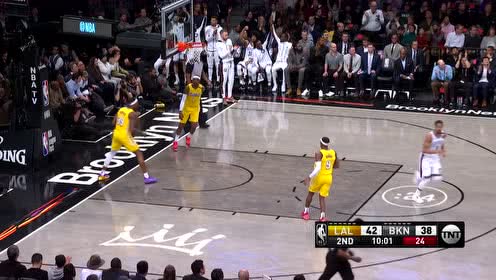 【NBA集锦】这谁顶得住啊 篮网三分如雨反超比分杜兰特激动起立