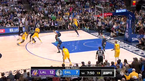 【NBA集錦】MVP對飚 詹姆斯旋轉(zhuǎn)攻擊內(nèi)線東契奇地板油強殺還以顏色