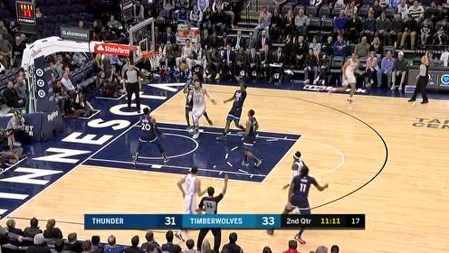 【NBA集錦】海王駕到！亞當斯二次進攻雙手炸筐