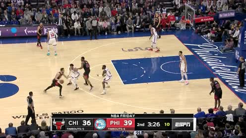 【NBA集锦】今天的公牛够硬 马尔卡宁干拔三分追平费城