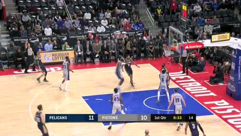 【NBA集锦】布朗轰进压哨的拆炸弹三分 鲍尔立刻投三分强势回应