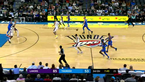 【NBA集錦】單騎闖關碾壓內線 加里納利快攻暴扣秀翻全場