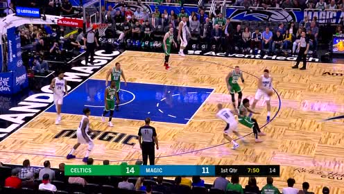 【NBA集锦】神仙打架局? 富尼耶后仰中投2+1沃克回敬逆天三分3+1