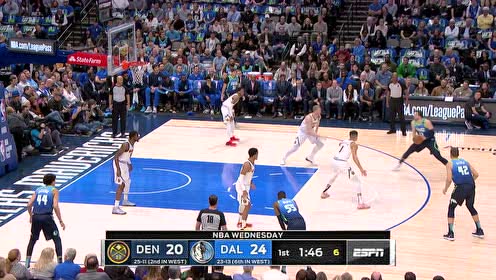 【NBA集錦】招牌絕活就是瀟灑！ 東契奇后撤步三分迎射普拉姆利