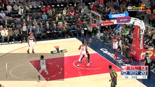 【NBA集錦】27日奇才vs老鷹 東部兩大后衛(wèi)對決