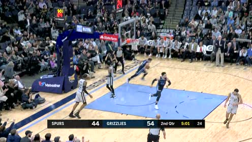 【NBA集锦】纯属是年轻的原因!阿伦空中闪躲折叠暴扣
