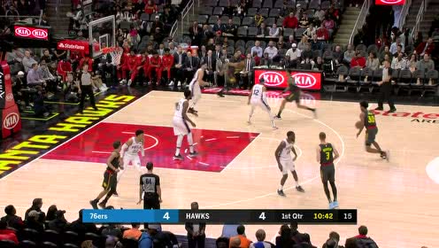 【NBA集錦】西蒙斯獻死亡纏繞 搶斷暴扣一條龍引隊友歡呼