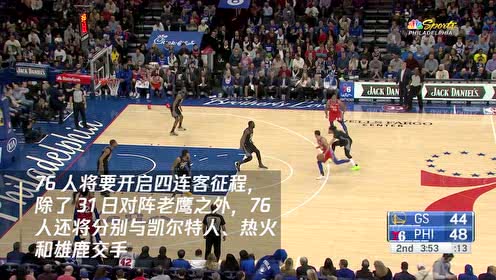 【NBA集錦】費城vs老鷹 特雷楊率青年軍戰(zhàn)雙帝