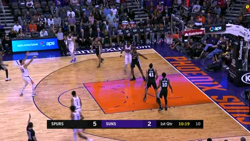 【NBA集锦】不上来防我? 萨里奇飙进空位三分惩罚马刺