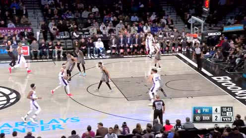 【NBA集錦】手感不錯(cuò)！理查德森虛晃一槍哈里斯大空位三分穿心