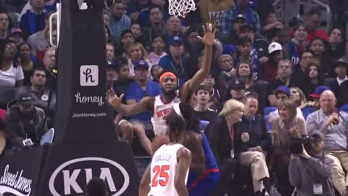 【NBA集锦】在你头上肆意吃分 哈雷尔生吃罗宾逊打进2+1