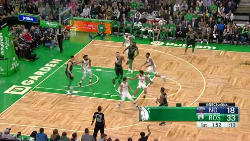 【NBA集錦】這配合誰頂?shù)米“?綠軍配合水銀瀉地坎特暴起重扣不負眾望