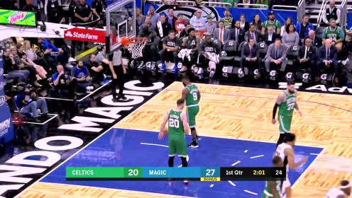 【NBA集锦】张弓搭箭说有就有 艾旺杜反击追身后撤步三分应声入网