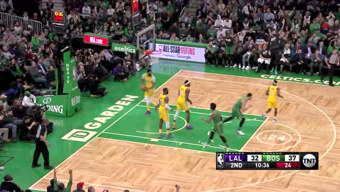 【NBA集锦】借助担当直接干拔 塔图姆三分手起刀落稳稳命中