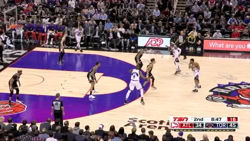 【NBA集錦】手感來(lái)的真及時(shí) 洛瑞弧頂突施冷箭命中靶心