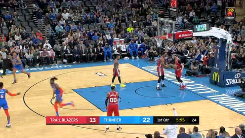 【NBA集錦】這波操作你給打幾分？亞歷山大一通操作突然后撤步中投命中