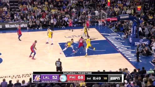 【NBA集錦】起速滯空拋投一氣呵成 西蒙斯迎難而上騎馬射箭
