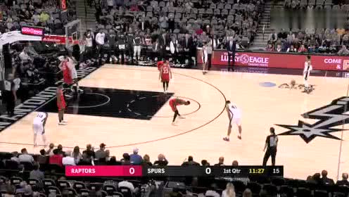【NBA集锦】开场之后两队各用一次24秒违例悼念科比 马刺美女助教场边擦眼泪