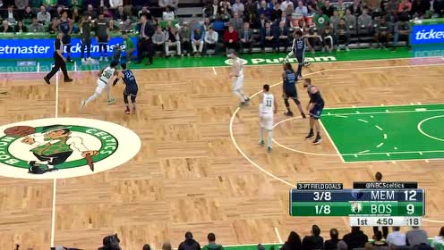 【NBA集锦】这年头谁还不会一手三分 瓦兰丘纳斯正面三分打进