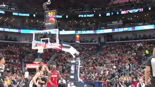 【NBA集锦】生涯首项数据 锡安人缝中精彩连线英格拉姆助后者单臂揽月扣篮