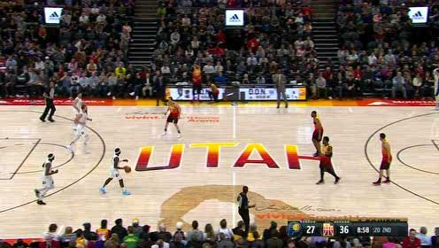 【NBA集錦】超級瞄準(zhǔn)已部署 米切爾底角轟進(jìn)三分