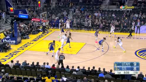 【NBA集錦】米切爾高拋不中戈貝爾彈起補(bǔ)籃 拉塞爾直闖紅燈急停拋投回應(yīng)