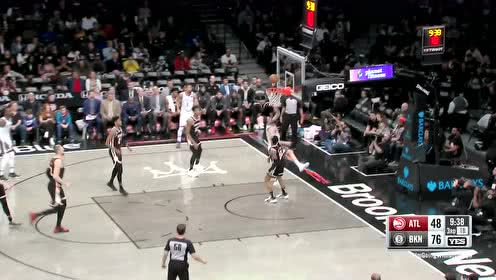 【NBA集锦】快攻只在一瞬间 普林斯疾传哈里斯弹簧起飞上篮打进