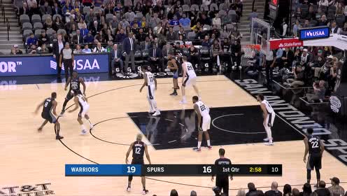 【NBA集锦】弧顶发射一箭穿心 格林三分出手洞穿网窝