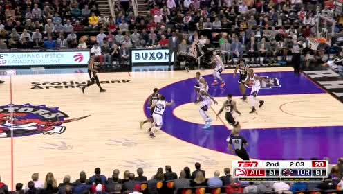 【NBA集錦】進(jìn)攻如絲般順滑 亨特帶球蝴蝶穿花上籃補(bǔ)血