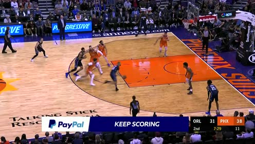 【NBA集锦】脚踩莲花强杀内线 富尼耶突破上篮得手