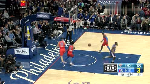 【NBA集錦】西蒙斯眼觀六路妙傳撕開防守 哈里斯外線一箭穿心