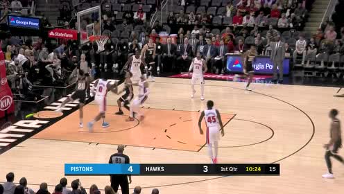 【NBA集錦】老鷹進(jìn)攻失誤 羅斯推反擊妙傳布朗兩分打進(jìn)