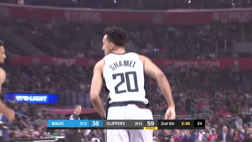【NBA集锦】沙梅特一往无前虎山行 空中强对抗折叠上篮