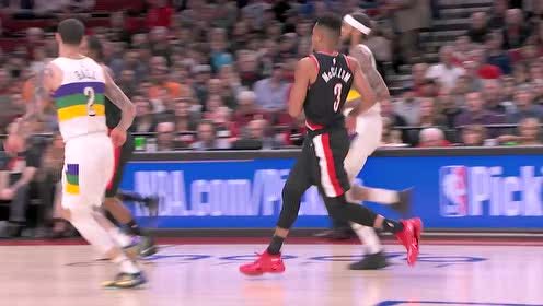 【NBA集錦】開拓者快攻如潮水 鐵扎慢三步打成2+1